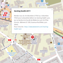 plan de localisation Hacking Health 2017